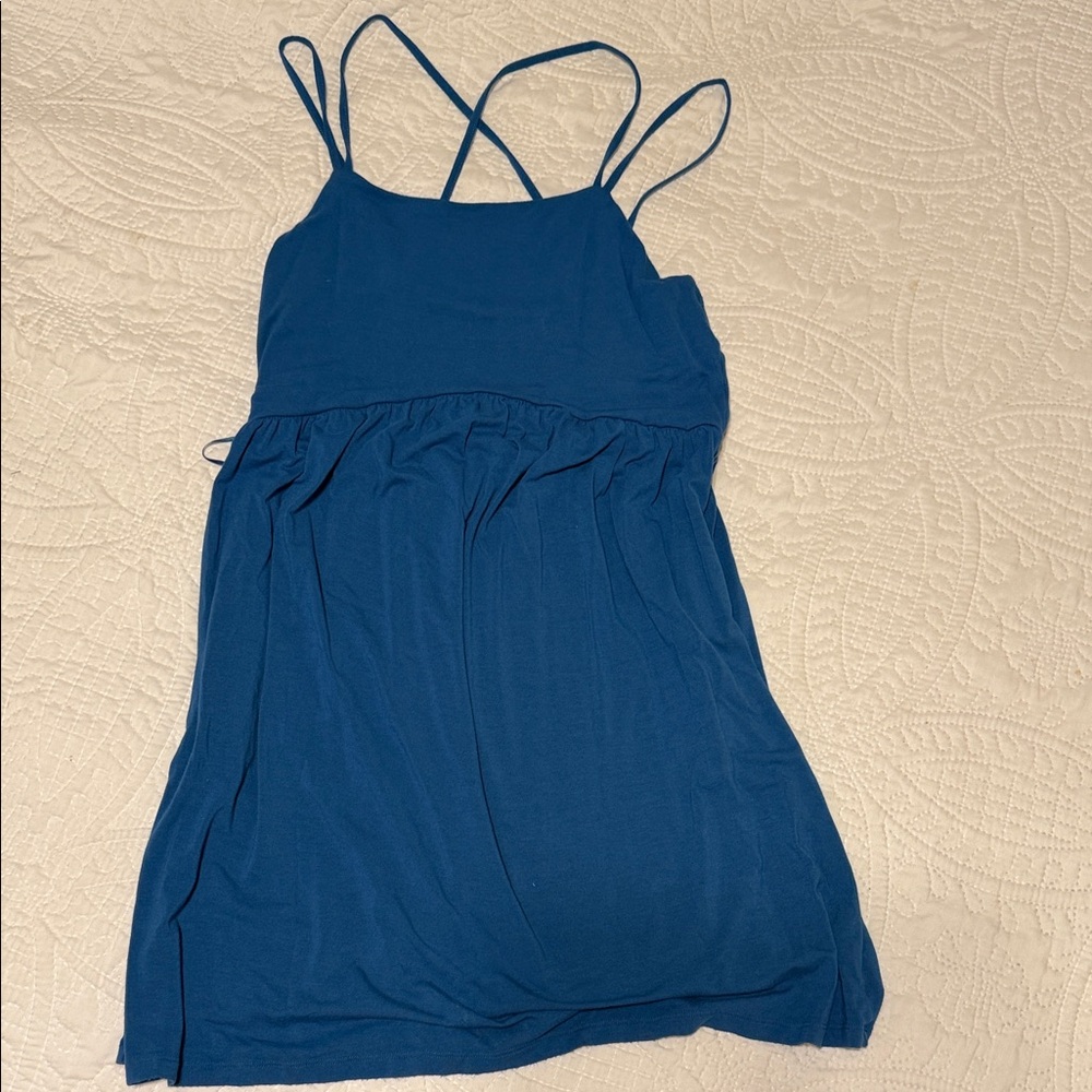 Old Navy Deep Blue Strappy Mini Dress